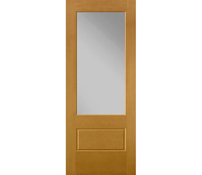 Portland 3 Quaters Light Fiberglass Entry Door