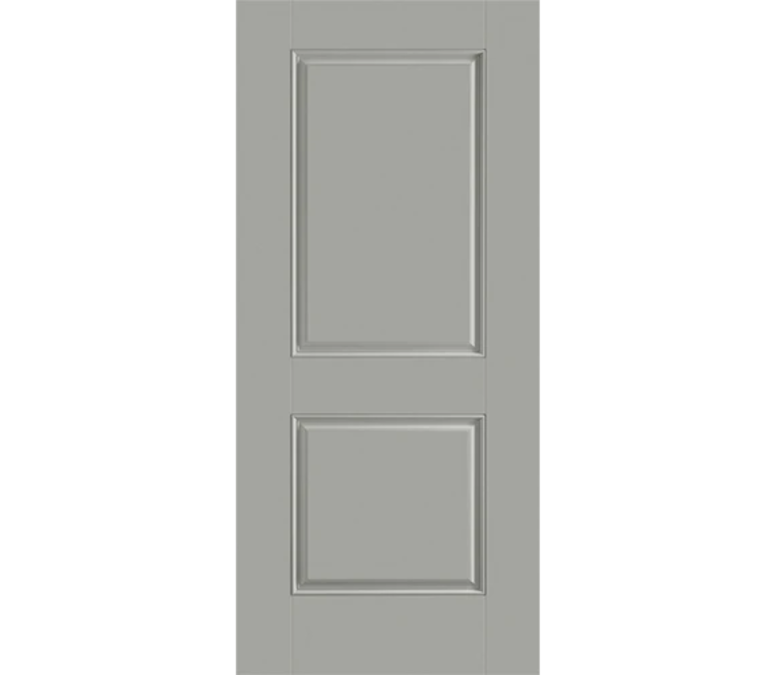 Portland Two Panel Square Fiberglass Entry Door